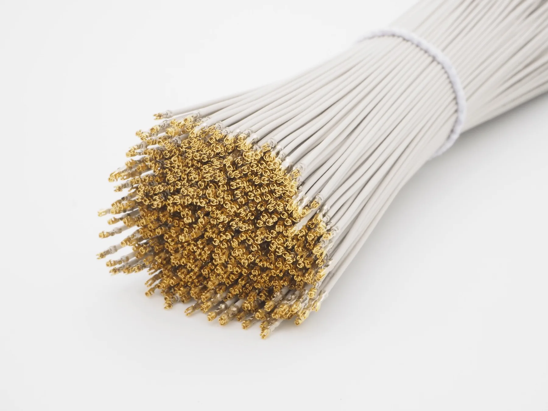 Single cables with crimp contacts